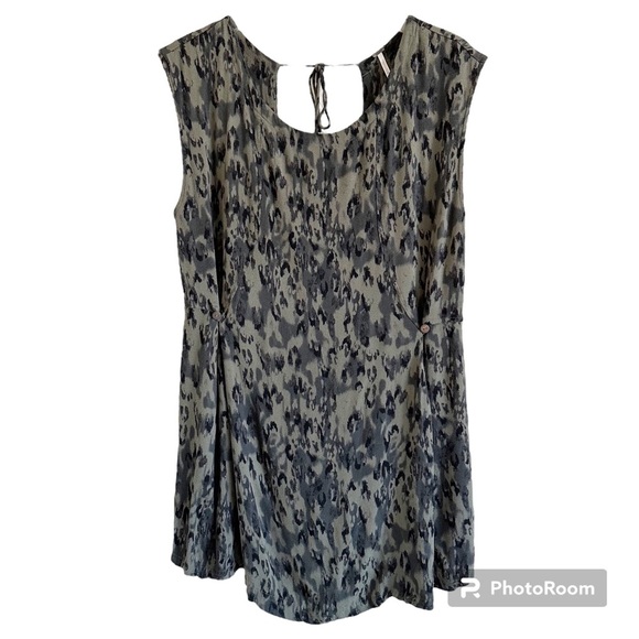 Free People Fake Love Camo Mini Dress Size Large - Picture 3 of 16